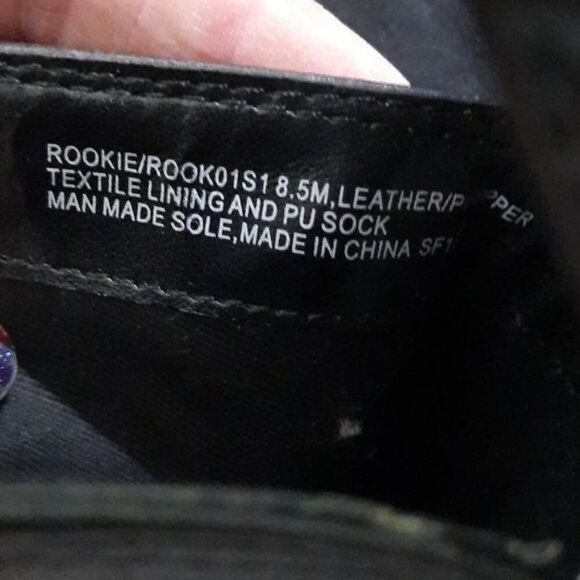 Steve Madden Black Rookie  Leather Upper Crocodile Print 3 Inch Heel Size 8.5 - Picture 12 of 12